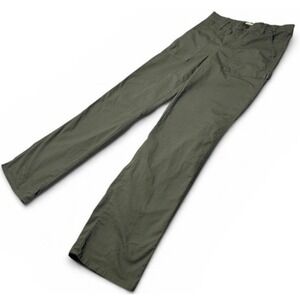 Lee Worker Wear Women's Utility Cargo Pants Size 4 Olive Green Wide Leg Stretch